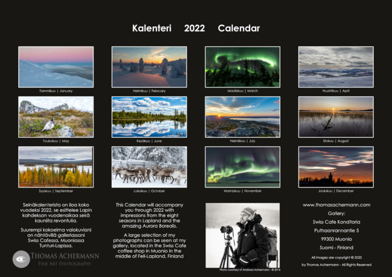 Calendar A Year in Lapland 2021